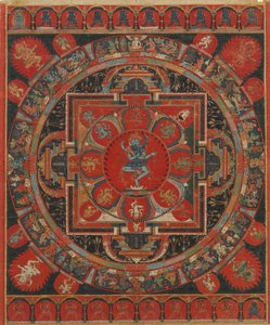 Hevajra Mandala, 1400-luku. tekijältä Unbekannt