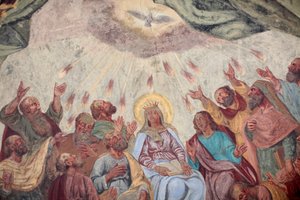 Pyhän hengen fresko Loreton kirkossa ; Praha, Tšekin tasavalta tekijältä Unbekannt