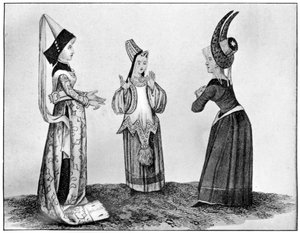 Sarvi- ja tornipäähineet, 1400-luku, 1910 tekijältä Unbekannt