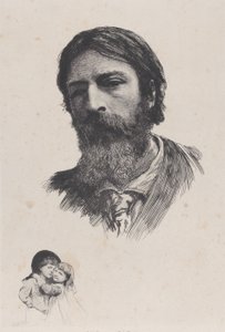 Hubert Herkomer A.R.A. ja Hänen lapsensa, vuoden 1879 jälkeen. tekijältä Unbekannt
