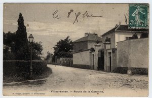 Ile de France, Val de Marne (94), Villecresnes: Garenne Road - Postikortti vuodelta 1909 tekijältä Unbekannt