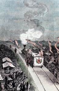 Kuvitus Jules Vernen teoksesta Maasta kuuhun, 1865 tekijältä Unbekannt