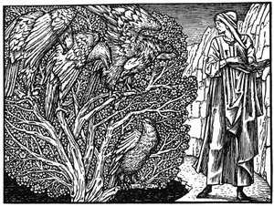 Kuvitus Geoffrey Chaucerin teoksista Kelmscott Press -julkaisusta, 1896 1964 tekijältä Unbekannt