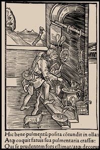 Kuvitus Sebastian Brantin kirjaan Hullujen laiva, 1497. tekijältä Unbekannt