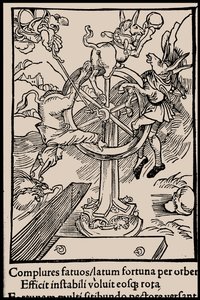 Kuvitus Sebastian Brantin kirjaan Hullujen laiva, 1497. tekijältä Unbekannt