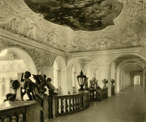 Keisarillinen portaikko, St Florianin luostari, Sankt Florian, Ylä-Itävalta, 1935. tekijältä Unbekannt