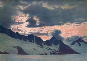 Aamunkoiton jäljillä: Vihreitä sumuja nähtynä Alppien huipulla ja laaksossa, c1935 tekijältä Unbekannt