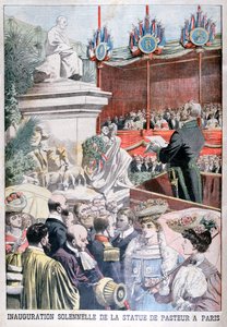 Louis Pasteurs -patsaan avajaisia ​​Pariisissa 1904 tekijältä Unbekannt