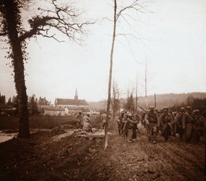 Jalkaväki, Genicourt, Pohjois-Ranska, c1914-c1918 tekijältä Unbekannt