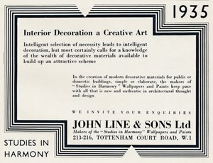Sisustus ja luova taide - John Line & Sons Ltd, 1935 tekijältä Unbekannt