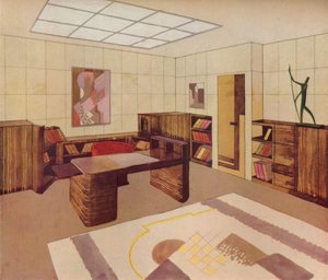 Sisustuksen on suunnitellut ja toteuttanut DIM Decoration Interieure Moderne, c1930 tekijältä Unbekannt