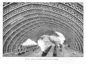 St Pancrasin rautatieasema, Lontoo, 1865 tekijältä Unbekannt