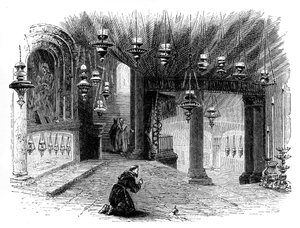 Betlehemin syntymäkappelin sisustus, n. 1888 tekijältä Unbekannt