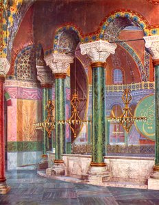 Pyhän Sofian kirkon sisustus, Istanbul, Turkki, 1933-1934 tekijältä Unbekannt