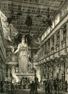 Parthenonin sisustus, kunnostettu, 1890. tekijältä Unbekannt