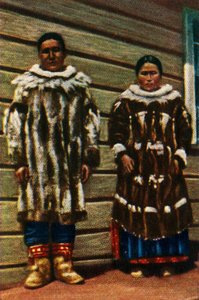 Inuiittia Alaskasta, Pohjois-Yhdysvalloista, vuodelta 1928. tekijältä Unbekannt