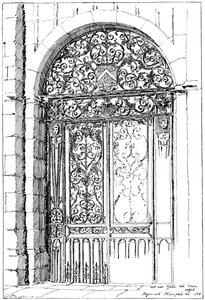 Iron Gates All Souls, Oxford, 1899 tekijältä Unbekannt
