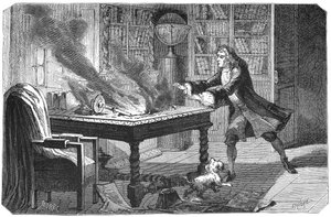 Isaac Newton, englantilainen tiedemies ja matemaatikko, 1874 tekijältä Unbekannt