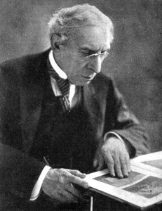 Israel Zangwill 1864-1926, englantilaissyntyinen sionisti ja kirjailija, 1900-luvun alku tekijältä Unbekannt