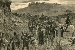 Israelilaiset menossa vankeuteen, 1890. tekijältä Unbekannt