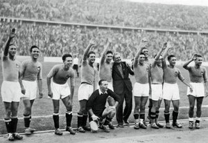 Italian jalkapallomaajoukkue Berliinin olympialaiset 1936 tekijältä Unbekannt