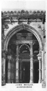 Jama Masjid, Ahmedabad, Gujarat, Intia, 1925 tekijältä Unbekannt