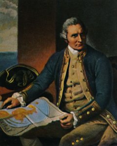 James Cook 1728-1779. - Kaiverrus Dancen maalauksen jälkeen, 1934. tekijältä Unbekannt