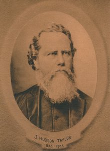 James Hudson Taylor 1832-1905, brittiläinen protestanttinen kristitty lähetyssaarnaaja Kiinaan, 1910-luku tekijältä Unbekannt