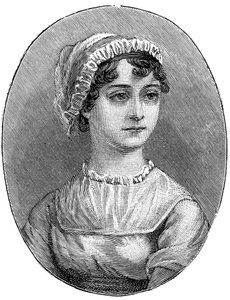 Jane Austen 1775-1817, englantilainen kirjailija tekijältä Unbekannt