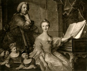 Jean-Marc Nattier ja hänen perheensä, 1730-1762, 1903. tekijältä Unbekannt