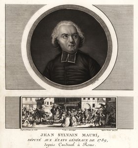 Jean-Sylvain Mauri tai Jean-Sifrein Maury (1746-1817), ranskalainen kardinaali, arkkipiispa ja Montefiasconen piispa tekijältä Unbekannt