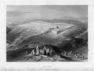 Jerusalem, 1800-luku tekijältä Unbekannt