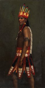 Intiaani Jivaro, n. 1890-1892. tekijältä Unbekannt