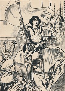 Joan armeijan päällikkönä, 1907 tekijältä Unbekannt
