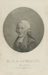 Johann Adolf Schlegel 1721-1793, n. 1800 tekijältä Unbekannt