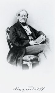 Johann Christian Poggendorf, saksalainen fyysikko, 1800-luvun puoliväli tekijältä Unbekannt