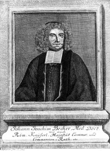 Johann Joachim Becher, saksalainen lääkäri ja kemisti, n. 1670-luku tekijältä Unbekannt