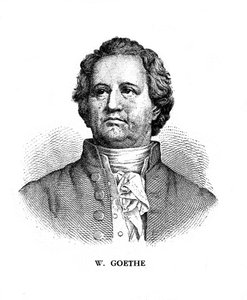 Johann Wolfgang von Goethe, saksalainen runoilija, näytelmäkirjailija ja tiedemies, 1800-luku tekijältä Unbekannt