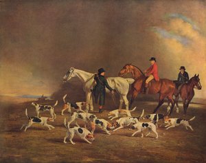 John Powlett ja hänen koiransa, 1700-1800-luku, 1929 tekijältä Unbekannt