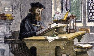 John Wycliffe työssä, 1800-luku tekijältä Unbekannt