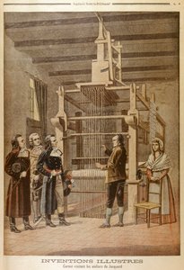 Joseph Marie Jacquard esittelee kangaspuut Lazare Carnot