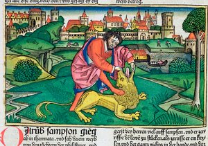 Tuomarit 14:5-9: Simson teurastaa leijonan tekijältä Unbekannt