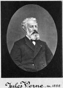 Jules Verne, ranskalainen seikkailu- ja tieteiskirjailija, 1888 tekijältä Unbekannt