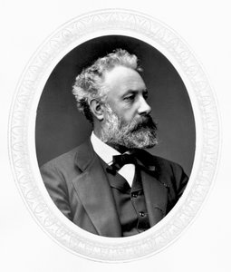 Jules Verne, ranskalainen seikkailu- ja tieteiskirjailija, v. 1880 tekijältä Unbekannt