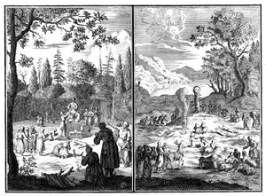 Jumala, Wirku-Accha. Lapin jumaluus, 1727-1738 tekijältä Unbekannt