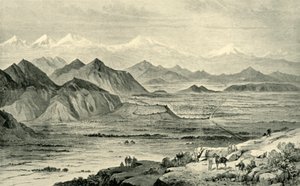 Kabul, Katse pohjoiseen Beni Hissarin brittiläisen leirin yläpuolella olevalta kukkulalta, 8. lokakuuta 1879, 1901. tekijältä Unbekannt