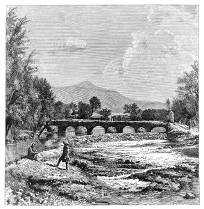 Kabul-joki, Afganistan, 1895 tekijältä Unbekannt