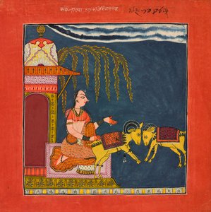 Kachheli Ragini, Ragamalassa, Ka. 1710. tekijältä Unbekannt