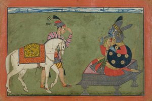 Kalki Avatar, Vishnun tuleva inkarnaatio, n. 1700-1710. tekijältä Unbekannt