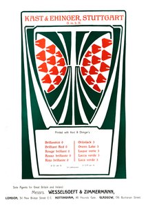 Kast & Ehinger, Stuttgartin mainos, 1909. tekijältä Unbekannt